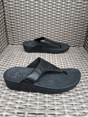Fitflop  Black Leather  Sandals